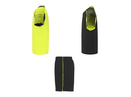 JUVE SPORT SET S/S FLUOR YELLOW/BLACK