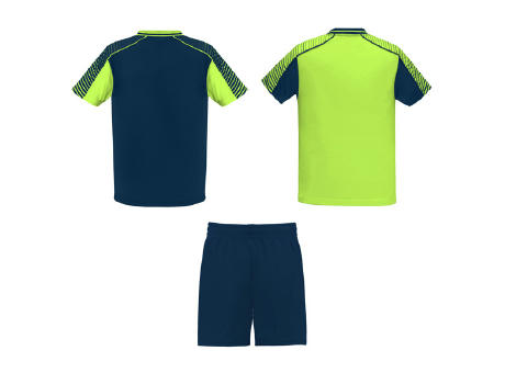 JUVE SPORT SET S/S FLUOR GREEN/NAVY BLUE