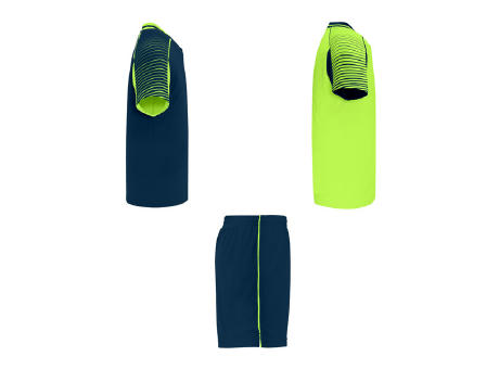 JUVE SPORT SET S/S FLUOR GREEN/NAVY BLUE