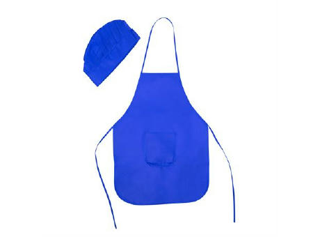 JAMIE APRON/HAT SET KID ONE SIZE ROYAL BLUE