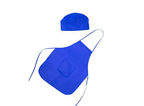 JAMIE APRON/HAT SET KID ONE SIZE ROYAL BLUE