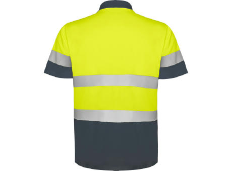 AV POLARIS POLO SHIRT S/XL LEAD/FLUOR YELLOW