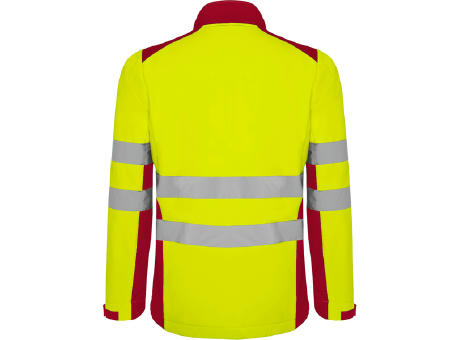 HV ANTARES SOFTSHELL S/S JOB RED/FLUOR YELLOW