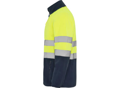 AV ALTAIR FLEECE JACKET S/S NAVY BLUE/FLUOR YELLOW