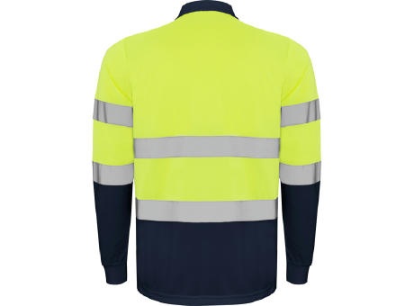 AV POLO POLARIS LANGEÄRMEL S/S NAVY-FLUOR GELB