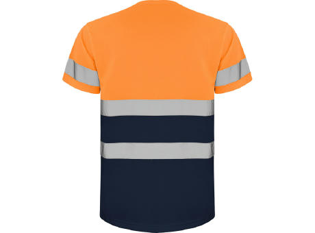 AV DELTA T-SHIRT S/S NAVY BLUE/FLUOR ORANGE