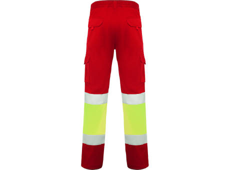 HV DAILY STRETCH PANTS S/38 JOB RED/FLUOR YELLOW