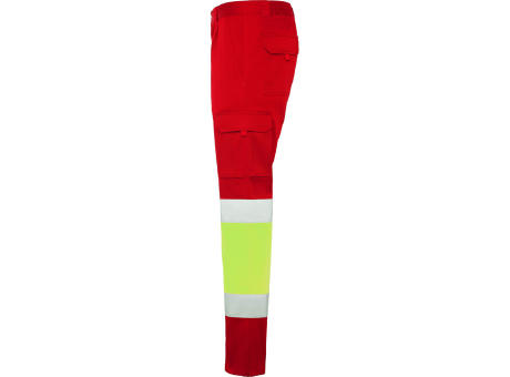 HV DAILY STRETCH PANTS S/38 JOB RED/FLUOR YELLOW