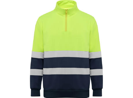 AV SPICA SWEATSHIRT S/S NAVY BLUE/FLUOR YELLOW