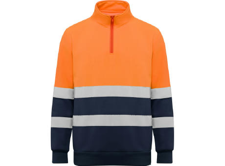 AV SPICA SWEATSHIRT S/S NAVY BLUE/FLUOR ORANGE