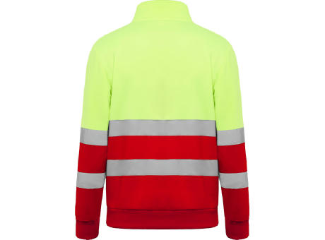 HV SPICA SWEATSHIRT S/XL JOB RED/FLUOR YELLOW