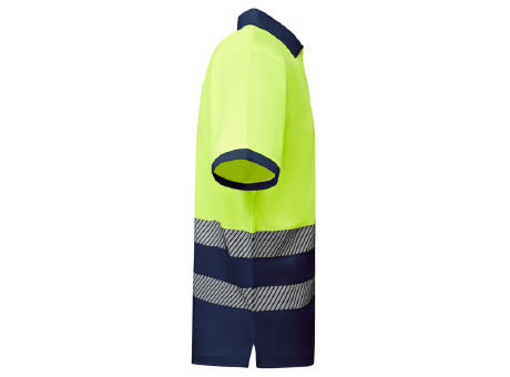 AV ATRIO POLO SHIRT S/S NAVY BLUE/FLUOR YELLOW