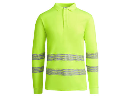 AV ATRIO LONG SLEEVE POLO SHIRT S/S FLUOR YELLOW