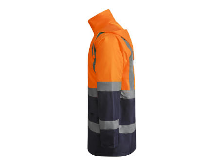 AV MERAK PARKA S/S NAVY BLUE/FLUOR ORANGE