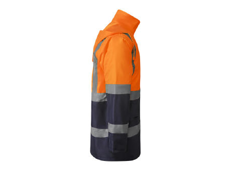 AV MERAK PARKA S/S NAVY BLUE/FLUOR ORANGE