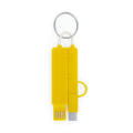 CRUX KEYCHAIN CHARGER 3 IN 1 YELLOW