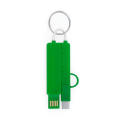 CRUX KEYCHAIN CHARGER 3 IN 1 FERN GREEN