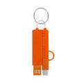 CRUX KEYCHAIN CHARGER 3 IN 1 ORANGE