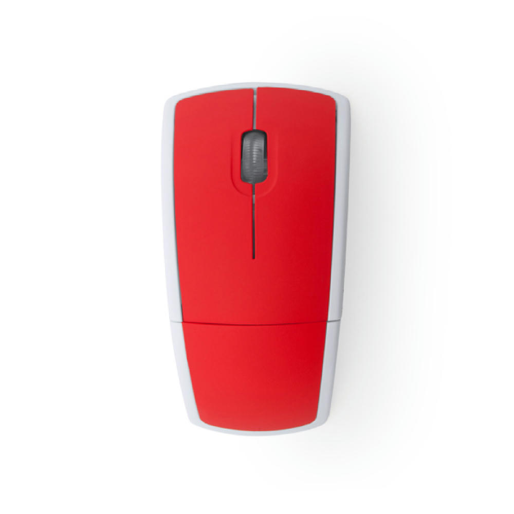 JERRY FOLDABLE WIRELESS MOUSE RED/WHITE