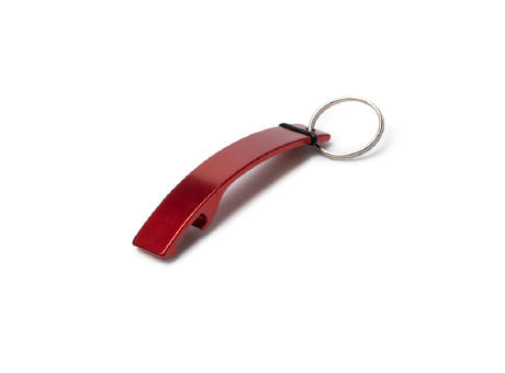 MALT OPENER KEYCHAIN RED