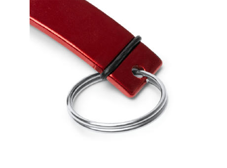 MALT OPENER KEYCHAIN RED