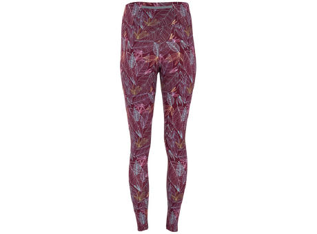 CIRENE LEGGINGS S/S BURGUNDY LEAF