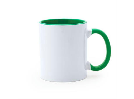 MANGO SUBLIMATION MUG WHITE/FERN GREEN