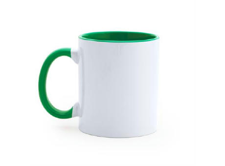 MANGO SUBLIMATION MUG WHITE/FERN GREEN