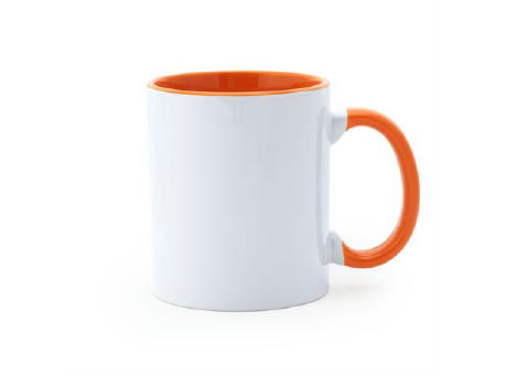 MANGO SUBLIMATION MUG WHITE/ORANGE