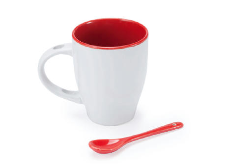 AKEBIA MUG WHITE/RED