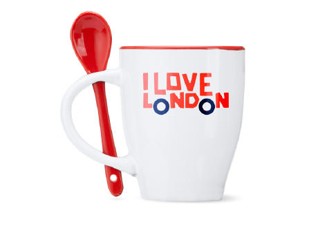 AKEBIA MUG WHITE/RED