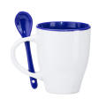 AKEBIA MUG WHITE/ROYAL BLUE