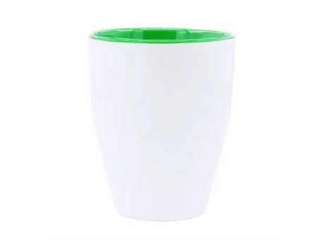 AKEBIA MUG WHITE/FERN GREEN