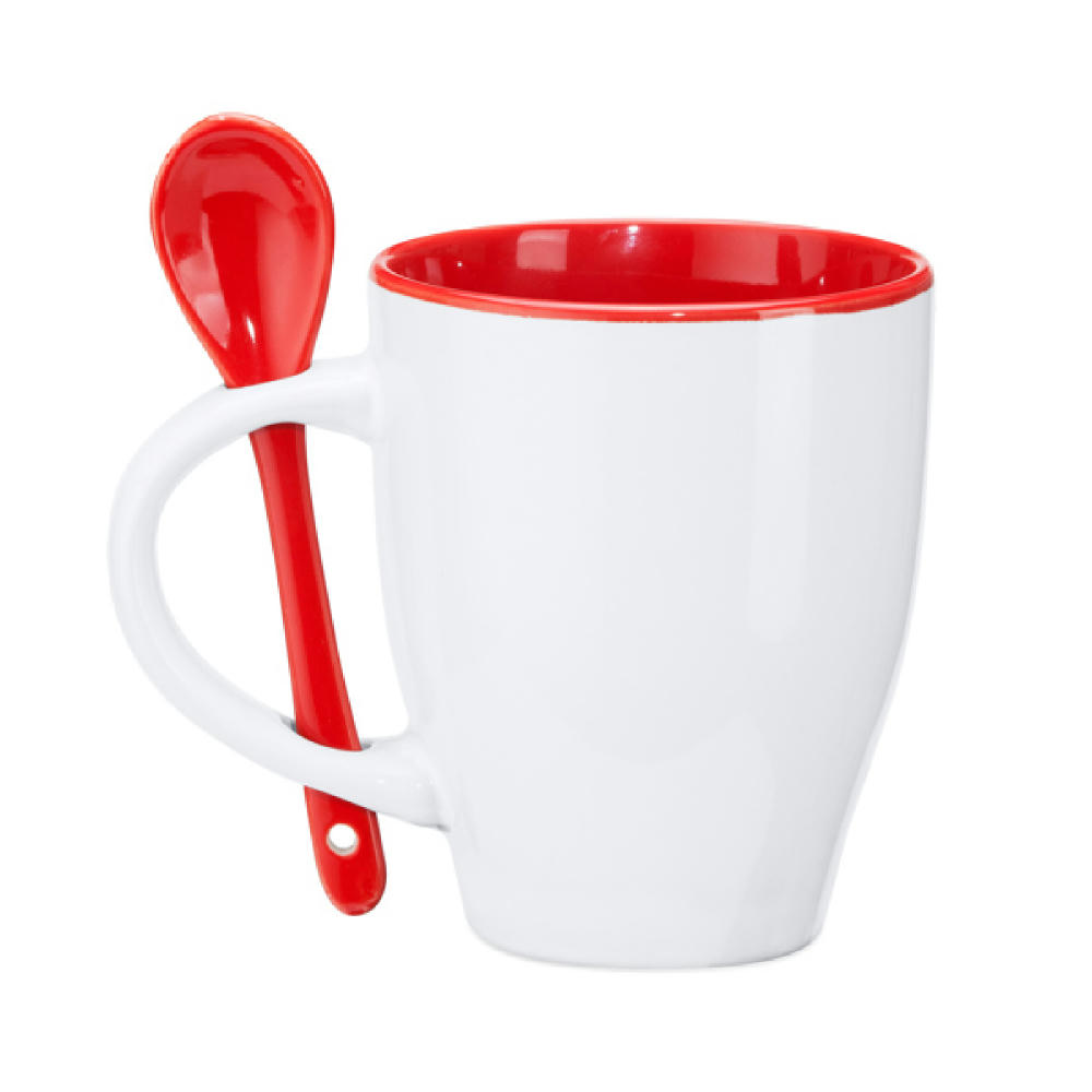 AKEBIA MUG WHITE/RED