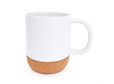 ROSELLA CORK MUG WHITE