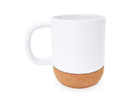 ROSELLA CORK MUG WHITE