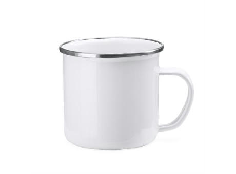 DAMASCO SUBLIMATION METAL MUG WHITE