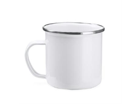 DAMASCO SUBLIMATION METAL MUG WHITE