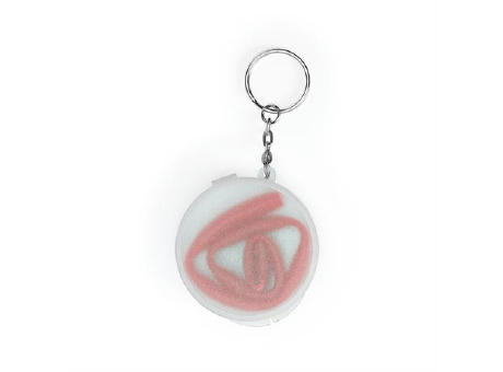 FINGER KEYRING STRAW CASE RED