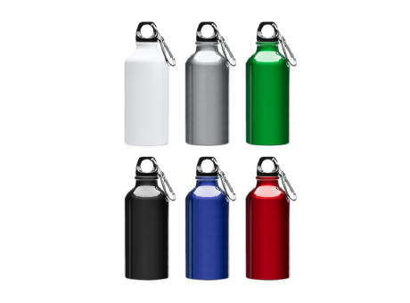 ATHLETIC ALUMINUM BOTTLE 400 ML BLACK