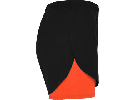 KURZE HOSE LANUS S/S SCHWARZ/FLUOR KORAL