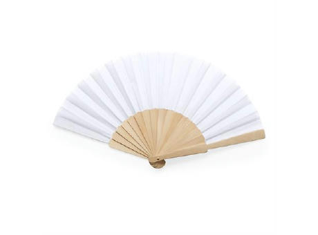 CALESA HAND FAN WHITE