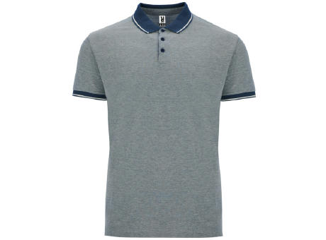 BOWIE POLO SHIRT S/S HEATHER NAVY BLUE