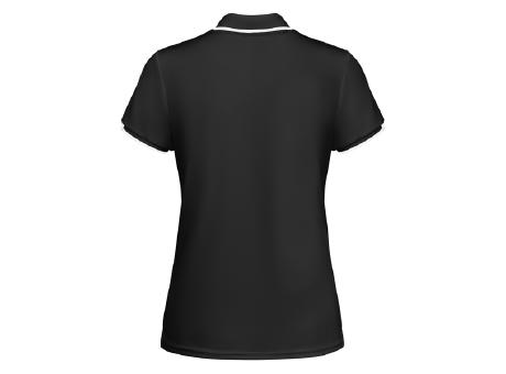 TAMIL WOMAN POLO SHIRT S/S BLACK/WHITE