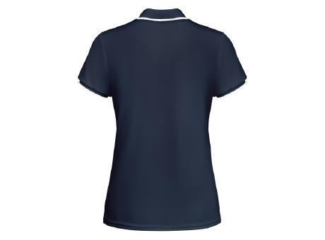 TAMIL WOMAN POLO SHIRT S/S NAVY BLUE/WHITE