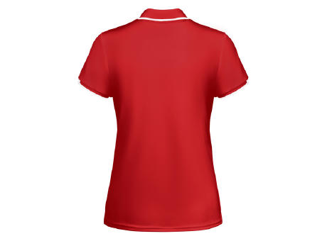 TAMIL WOMAN POLO SHIRT S/S RED/WHITE