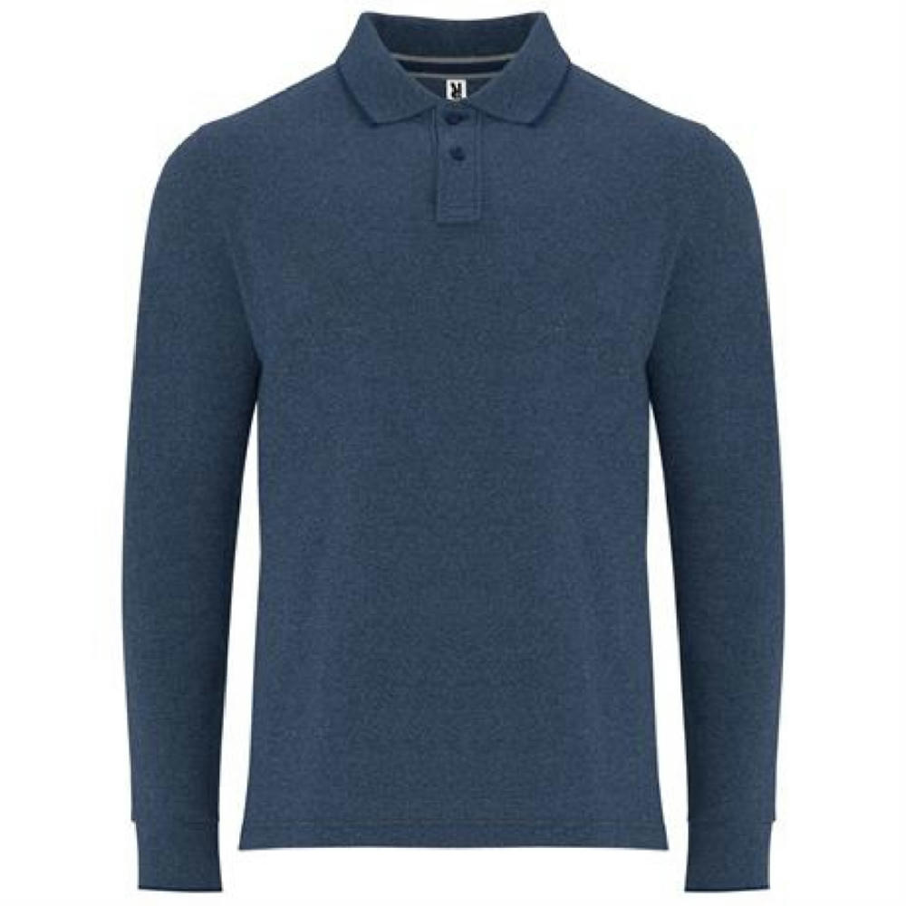 DYLAN POLO SHIRT S/S HEATHER NAVY BLUE