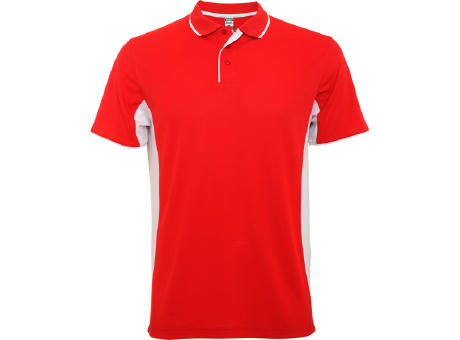 POLO-SHIRT MONTMELO S/S ROT/WEISS