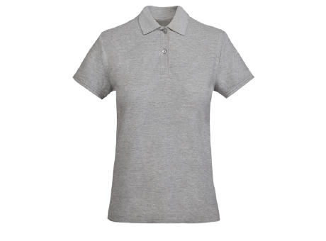 PRINCE WOMAN POLO SHIRT S/S HEATHER GREY