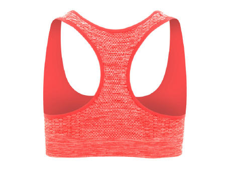 SAKHIR TOP S/S HEATHER FLUOR CORAL